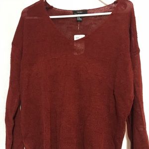 Red Knit Forever 21 Sweater
